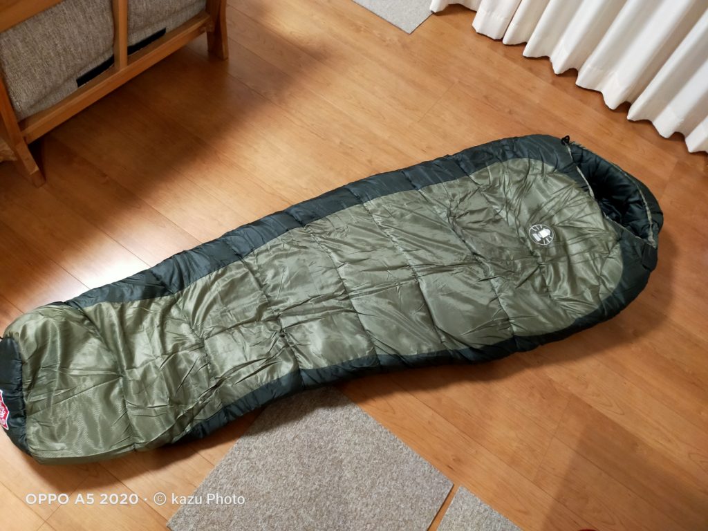 冬キャンプ用の寝袋！Coleman(コールマン)のEXTREME WHEATHER MUMMY！品質は☆5つ！収納は☆1つ！(笑)。追記：-8℃で使ってみました。  | Kazu Photo – 道楽 –